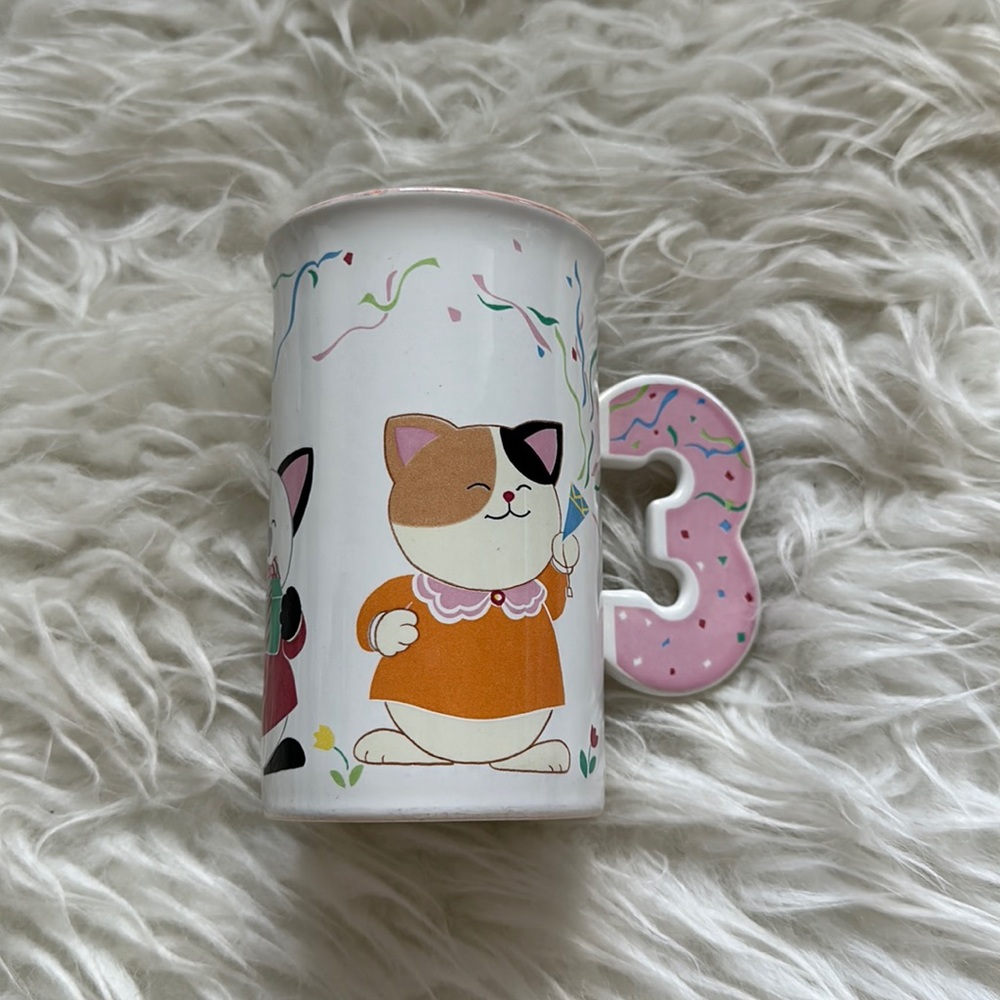 Vintage Mikasa Magical Three Third Birthday Celebration Mug CC205